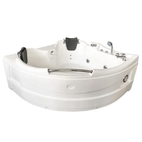 Bagno Italia Bañera hidromasaje 150x150 cm angular 9 chorros 2 plazas luces radio