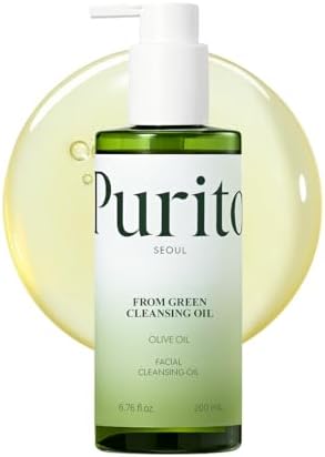 PURITO From Green Cleansing Oil 6.76 fl.oz / 200ml Gentle Facial Cleanser, Cruelty-free & Vegan, Nature-derived Oils (Renewal)
