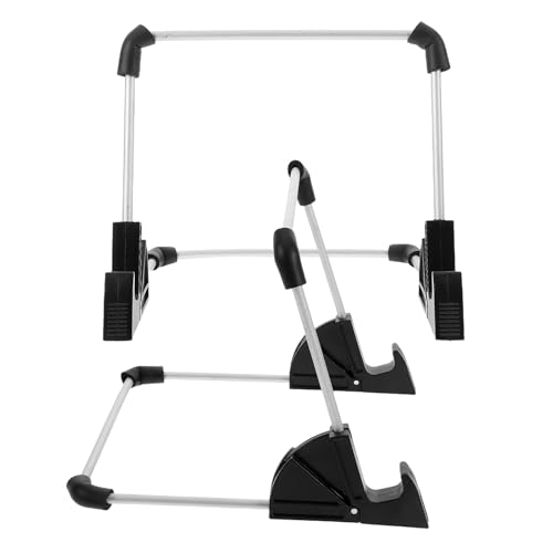 Veemoon Soporte Plegable para Tablero de Copia A4 de Metal Negro, Soporte Ajustable para Mesa de Luz LED y Tableta Gráfica, Atril Compacto para Dibujo y Lectura de Libros, 2 Unidades