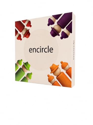 Image of Encircle: Strategy Board Game for Adults & Family | Escape, Capture & Betray | 3-4 Players | 30-40 Min | Unique Circular Board Game