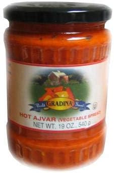 Ajvar Hot Vegetable Spread (gradina) 19.3oz