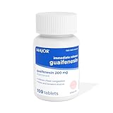 MAJOR Immediate Release Guaifenesin - Relieves Chest Congestion, Thins and Loosens Mucus - 200 mg - 100 Tablets (1 Pack)