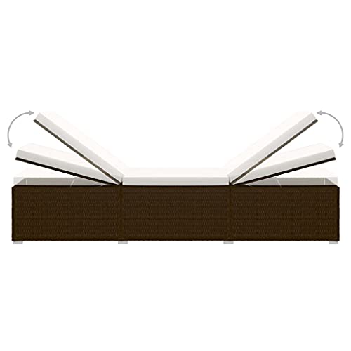 Chaise longue de relaxation pour terrasse avec acier durable - 8