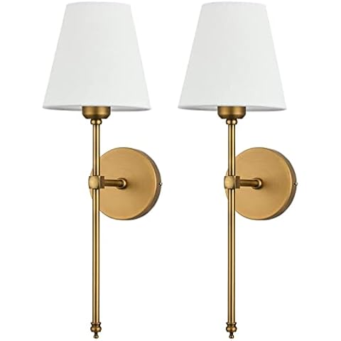 DCOC Wall Sconces Battery Powered Run Wall Lights Fixtures Set Of 2,Battery Operated Wall Lamps With Dimmable Remote Control,for Farmhouse, Study Room, Reading Light, Bedroom Wall Lighting, Bronze Cover