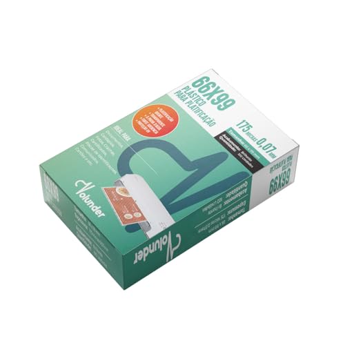Plástico Plastificação 66 X 99 mm 0.7 Volunder 500 Unidades