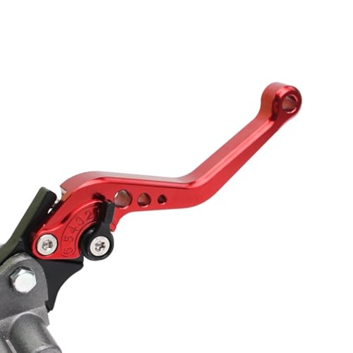Levier d'embrayage moto hydraulique rouge 22mm anti fatigue