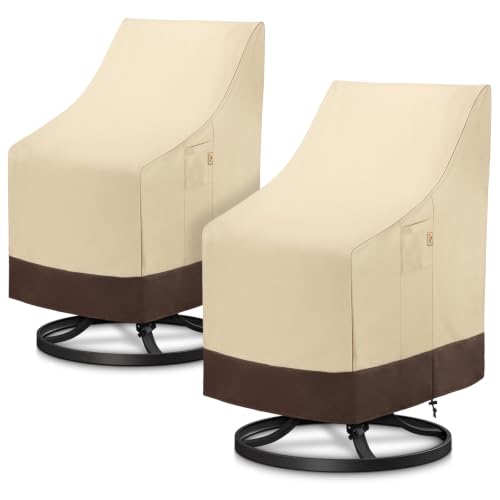 Arcedo Outdoor High Back Chair Covers, 29"W x 30"D x