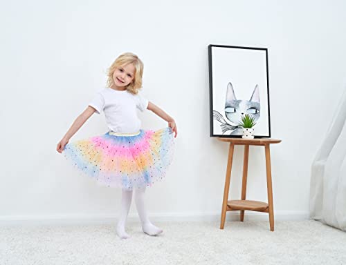 Tutus For Girls Pink Tutu Skirt Rainbow Princess Tutu For Girls Tutu Dresses For Toddler Girls Ballet Toddler Tutu For 2-6 Years #TOP2