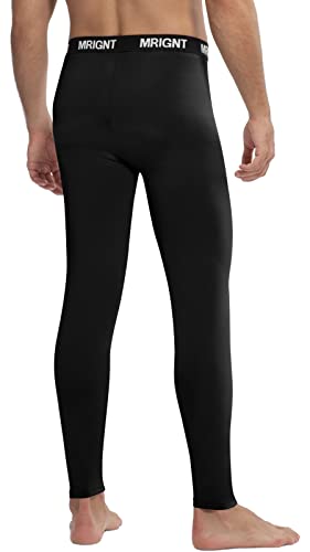 Men's Thermal Underwear Bottom Warm Lightweight Long Johns Classic Elastic Base Layer Pants For Cold Weather, 2 Pack #TOP1