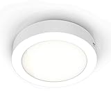kleine deckenleuchte loft Hochwertiger, runder LED Aufbaustrahler mit der Größe Ø170mm x 32mm inklusive 12 Watt LED Lichtquelle mit erhellenden 900 Lumen Lichtstärke
