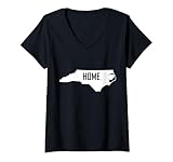 Photo Gallery donna north carolina home state pride design minimalista locale maglietta con collo a v Photo Gallery donna north carolina home state pride design minimalista locale maglietta con collo a v