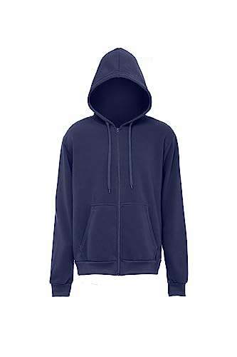 Sweat à capuche homme Colina zippé marine XL pour rester au chaud sans perdre votre style
