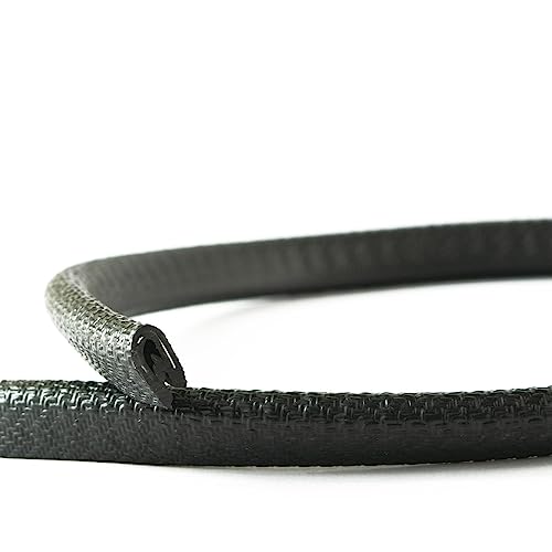 EUTRAS [10m] Kantenschutz 1-2 mm schwarz – hält ohne Kleber – perfekt für Bleche und Autotüren – schützt und entschärft Kanten – Industriequalität Made in Germany