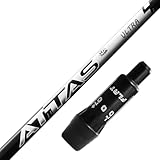 RusTick ピン用互換性スリーブ付き シャフト ATTAS RX ULTRA BLACK アッタス ウルトラ ブラック 黒 日本仕様(G430(MAX 10K 含む) シリーズ ドライバー 45.75インチ)(4-S)