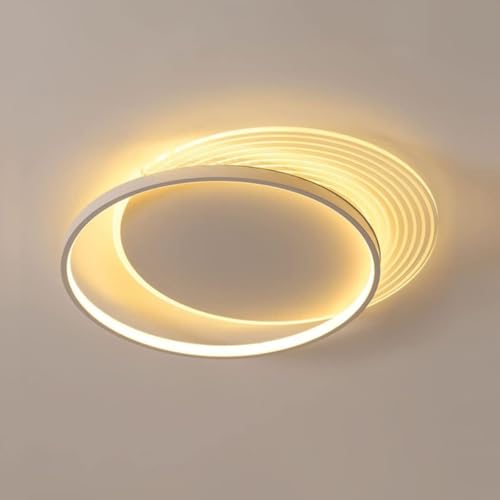 Plafonnier LED 46W rond design minimaliste pour bureau et chambre