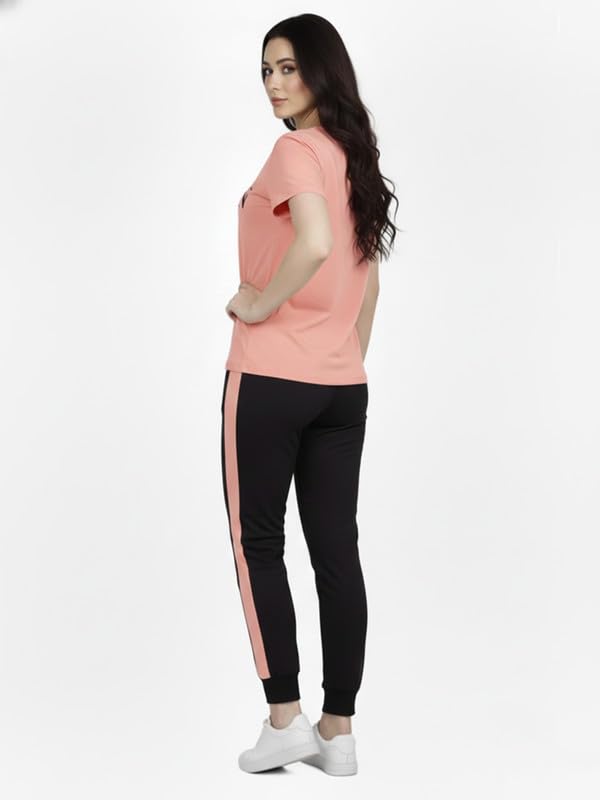 Image of DTR FASHION Women's Polyester Blend Queen Letter Print Tracksuit | Co-ord Set For Women| Active Wear Suit Set For Women