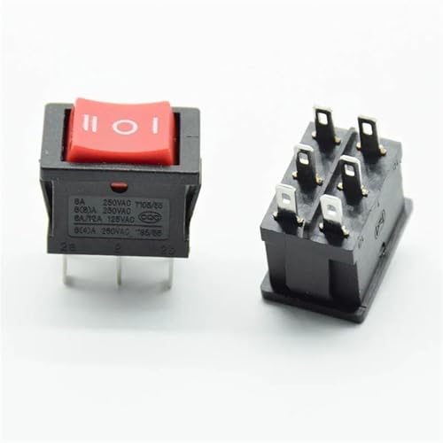 Interruptor reversible de 6 pines para solucionar fallos de dirección en aparatos 4