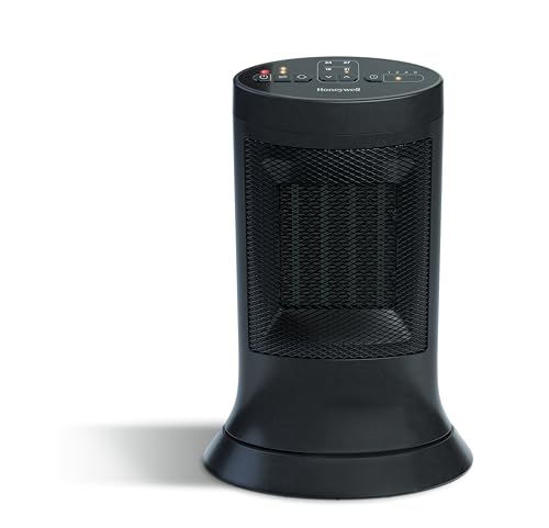 Honeywell HCE309BC Slim Ceramic Mini-Tower Space Heater for Bedroom, Office, Home, Black by Honeywell - Used condition - CA$45.72