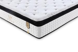 BSS BEDDING Matratze 160x200 H3 Paris Cashmere Taschenfederkernmatratze, 30 cm Höhe + integrierte Cashmere-Komfortauflage Topper, 7-Zonen, orthopädisch, Oeko-TEX, Allergikerfreundlich