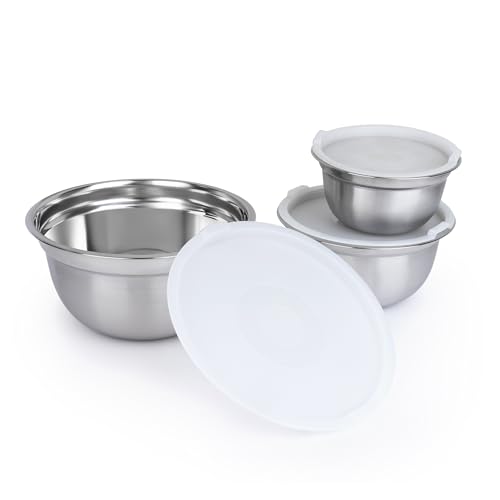 Set de 3 Tazones de Acero Inoxidable con Tapas miniatura 7
