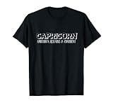 Capricornio ambicioso, fiable y seguro, zodiaco vintage Camiseta