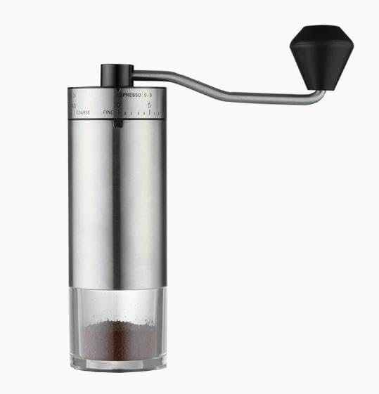 Tryora Molinillo de café manual, molinillo de café manual con 40 ajustes de grado de molienda para casa, oficina y viaje, molinillo de café portátil con mecanismo cónico para cafetera expreso y prensa