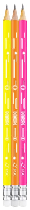 Lápices Maped Gráfico HB6 Neon con Goma Triangular miniatura 2