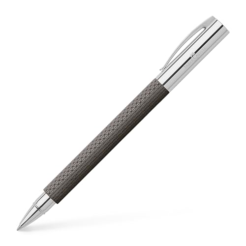 Stylo à bille retractable par rotation Faber-Castell Ambition noir métal 147056