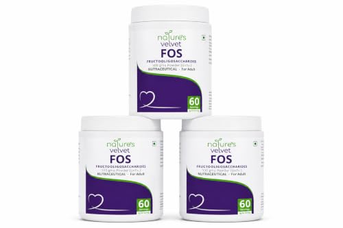 Image of Nature's Velvet FOS Fructooligosaccharides, Sugar Substitute and Probiotic Enhancer Powder -300g Pack of 3