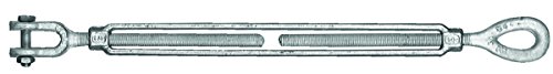 BARON MFG TURNBUCKLE JAW/Eye 5/8X6 GALV 18-5/8X6