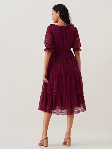 Image of AASK Dress for Women One Piece Kurta Set Tops Knee-Length Fit And Flare Dresses
