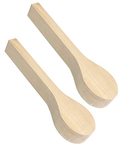 BeaverCraft Spoon Carving Blank BB1 Unfinished Wood for Whittling Tools Spoon Carving Kit - Wood Carving Blocks Basswood for Crafts