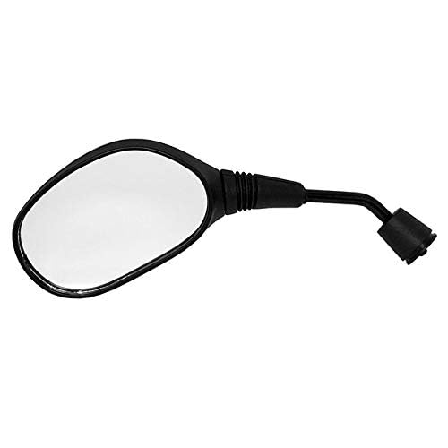 MMG Universal Fit Adjustable Mirror Set, 8mm RH/RH Thread, Flat Black, Motorcycle Scooter (MYKM0106)