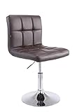 Ca. Maße: Maximale Belastbarkeit 135 kg | Höhe (verstellbar) 74 ? 88 cm | Breite 44 cm | Tiefe 49 cm | Sitzhöhe 41 ? 55 cm | Sitzbezug: Kunstleder | Gestell: Metall in Chrom-Optik | Gewicht: 12 kg | Hinweis: Der Lehnstuhl wird teilmontiert geliefert.