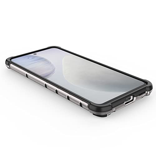 Image of Glasgow Back Case Cover Compatible with Vivo X70 (Stylish Design) - Black