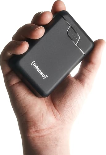Intenso B10000 – 10.000 mAh Powerbank, mobiler Zusatzakku, USB-C & 2X USB-A, LED-Statusanzeige, geprüft in Deutschland, schwarz