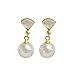 hkwshop Boucles d'oreilles pour Femmes Ventilateur de tempérament de tempérament Argent Boucles d'oreilles Femelles Clous d’Oreilles (Color : 01)