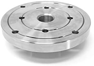 Maxwood MW-5138 4" HD Steel Wood Lathe Face Plate, 3/4" x 16tpi Threaded.
