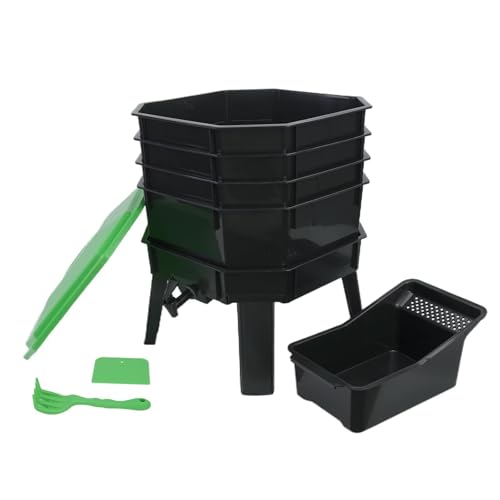 TUIYIDUO �R���|�X�g �~�~�Y�̗{�B �~�~�Y�R���|�X�g 4�w ��e�� 40*40*51.8cm �R���|�X�^�[ �ƒ�؉� �L�@�엿 ���S�~ �G�� �R�[�q�[�J�X �����t���� �G�R�t�����h���[ �h�J�r �E�L �ϕ��H�� ���삪�ȒP ���p�r ���O �ƒ�p(�u��