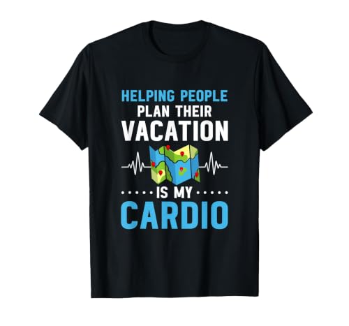 Vacation Planner Travel Agency Travel Agent T-Shirt, Men, Black, Small