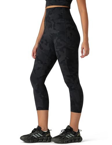 Image of Colorfulkoala Dreamlux No Front Seam Capri Leggings with Pockets for Women - High Waisted 21 inch Buttery Soft Yoga Pants