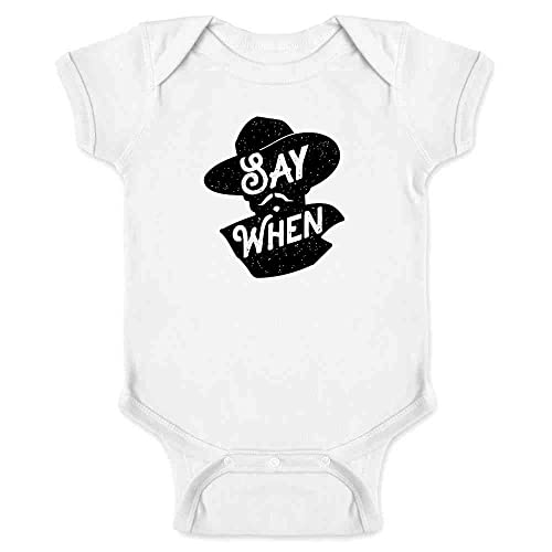 Image of Pop Threads Say When Doc Holliday Western Quote Infant Baby Boy Girl Bodysuit