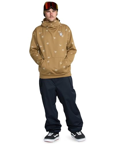 Sweat a capuche Volcom Hydro Riding molleton deperlant beige coupe ergonomique homme