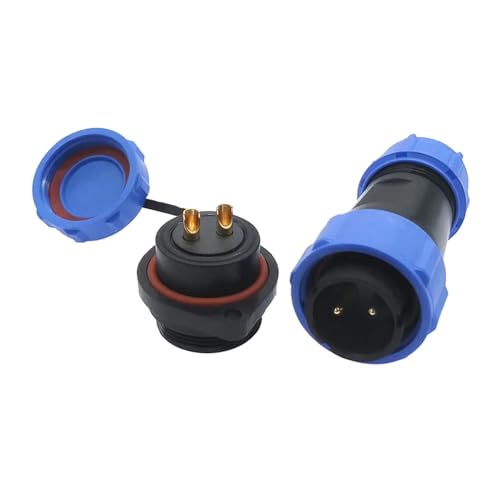 Conector SP21 3 pin de alta resistencia IP68 con brida roscada SP2110 5