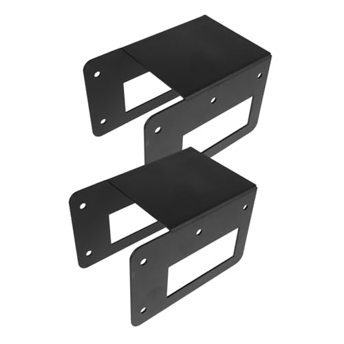 ULDIGI 2pcs Heavy Duty Steel Firewood Log Brackets with Mounting Screws Compact Firewood Rack Stand for Indoor Outdoor Fireplace Wood Storage Holder Easy Assembly Smooth Edge Design