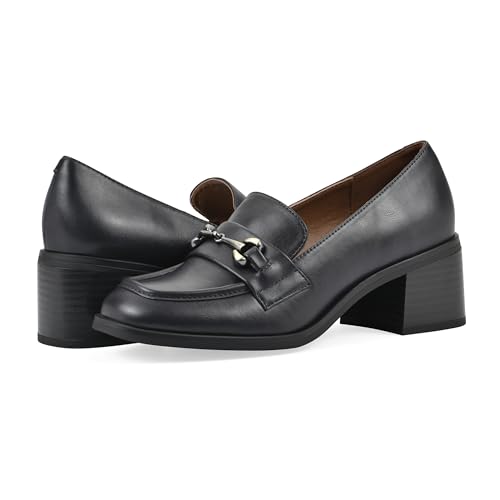 WHITE MOUNTAIN Women's Nacho Block Heel Loafer2