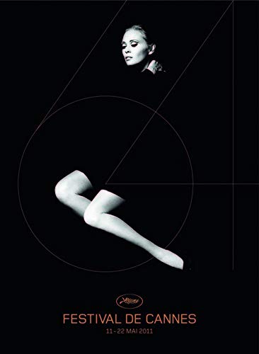 Affiche Cannes 2011 Faye Dunaway grand format 80x60 deco vintage