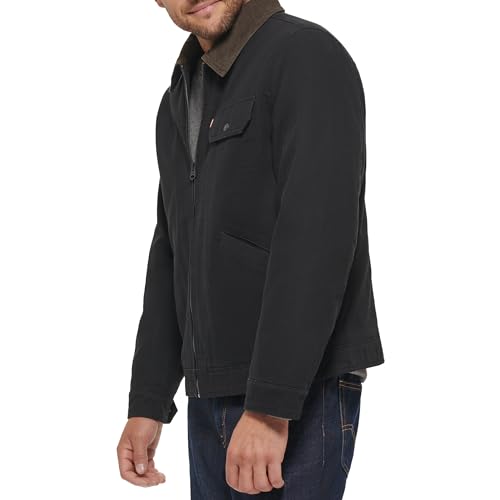 Image of Levi's Men's Workwear Cotton Canvas Corduroy Collar Depot Jacket