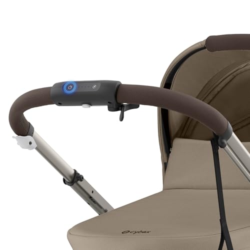 Miniatura 5 de Cybex Cochecito Dorado E-Gazelle S, Máx. 22 Kg Modo Individual 2x 22 Kg Modo Dúo , Sistema Todo En 1 Con Accionamiento Eléctrico Y 20 Configuraciones, Beige Almendra