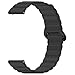 E ECSEM Replacement Bands Compatible for KOSPET Tank M1 Pro/M2/M3/M3 Ultra/T2/T3/T3 Ultra Smartwatch Magnetic Silicone Strap Wristbands (Black)